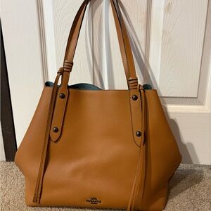 Coach Brown Leather Tote Bag